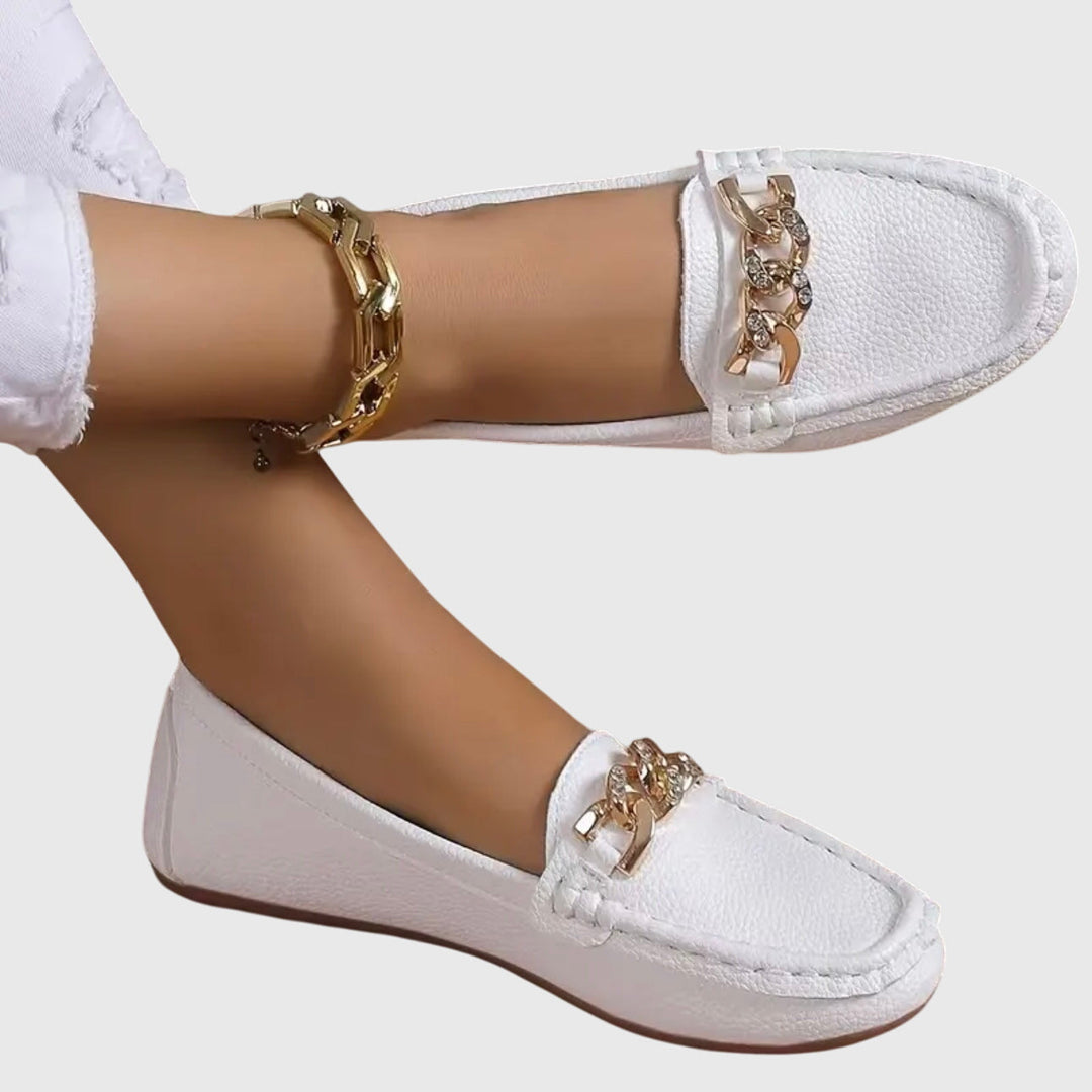 Womens Orthopedic Loafers Cushioned Insole Anti Slip Sole Chain Detail Shoes – The Hills Nashville Womens Orthopedic Loafers Cushioned Insole Anti Slip Sole Chain Detail Shoes – The Hills Nashville