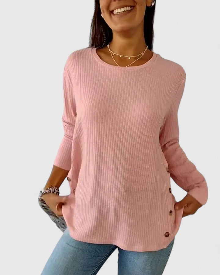 Megan | Elegant Crew Top